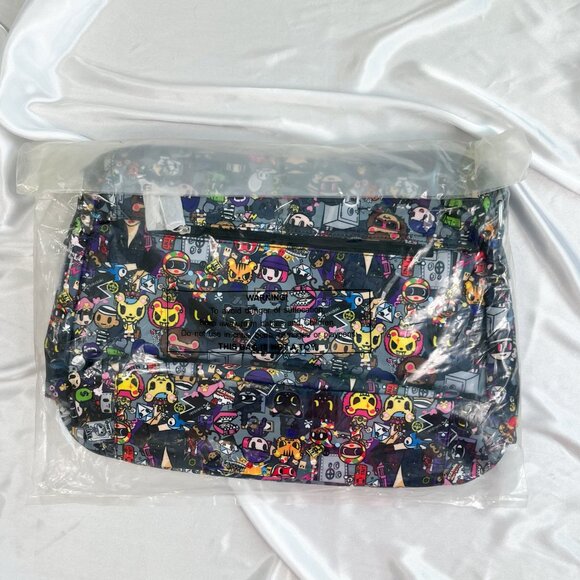 2014 Tokidoki Robbery Messenger Laptop Ipad Crossbody Bag Purse Royal Pride NWT - Picture 9 of 9